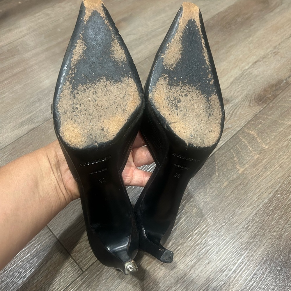 Y2K Burberry  Mules Kitten Heel - Picture 3 of 5